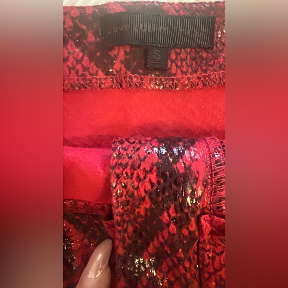 Red Snake Print Two-Piece Set - Picture 4 of 5